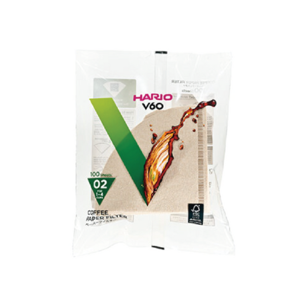 HARIO V60 UNBLEACHED FILTER PAPER PKT (BROWN)